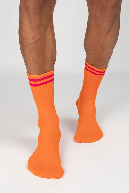 Tennis Socks - Rainbow 4 - Orange