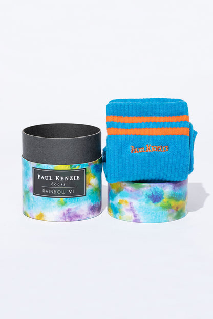 Tennis Socks - Rainbow 6 - Blue