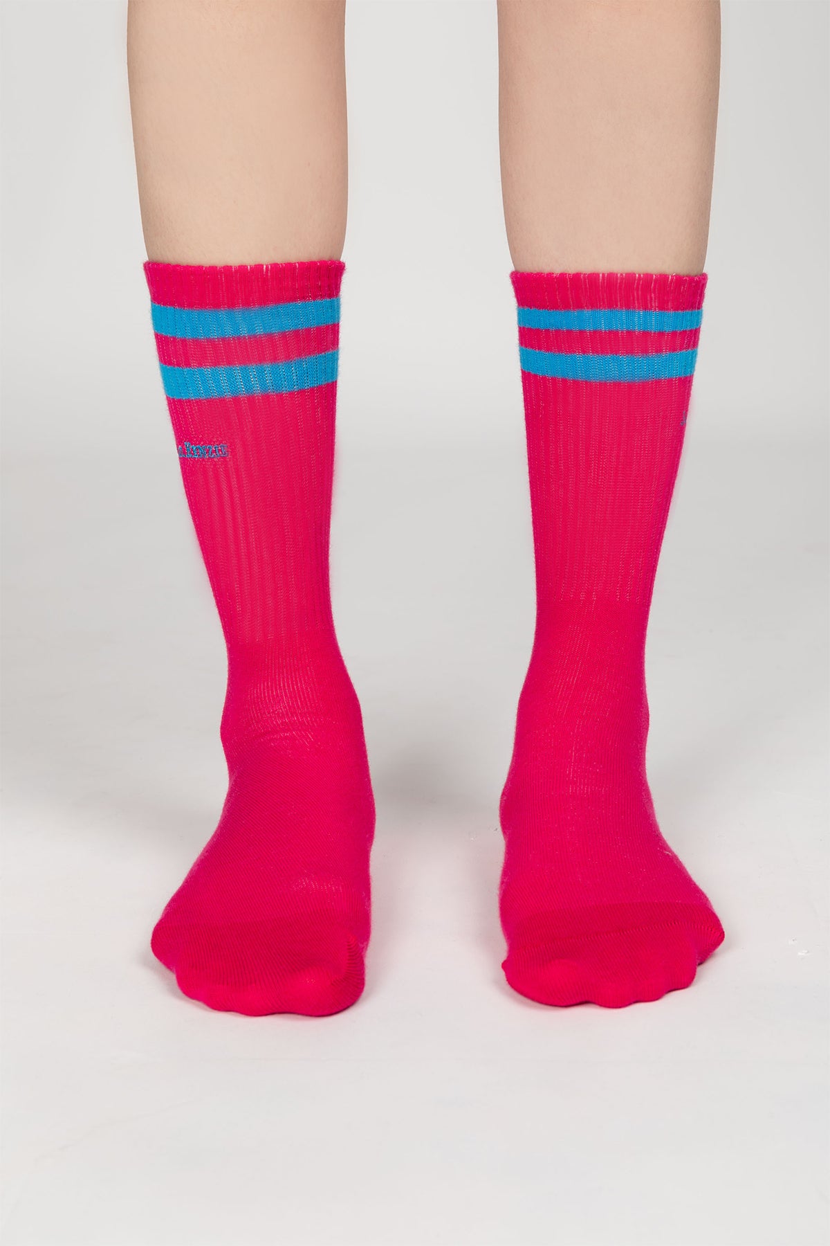 Tennis Socks - Rainbow 5 - Fuchsia