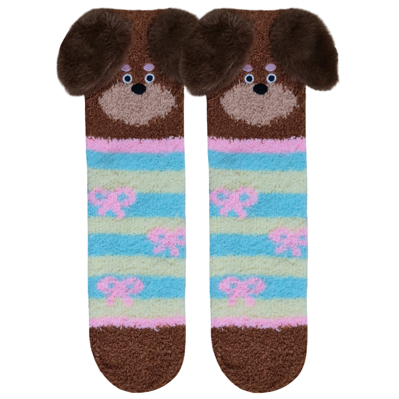 Brown Dog Bow - Fluffy