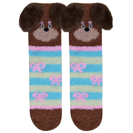 Brown Dog Bow - Fluffy