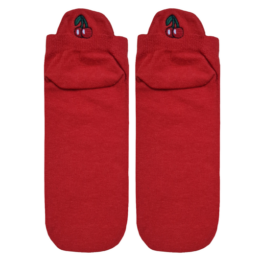 Cherry Embroidered - Short