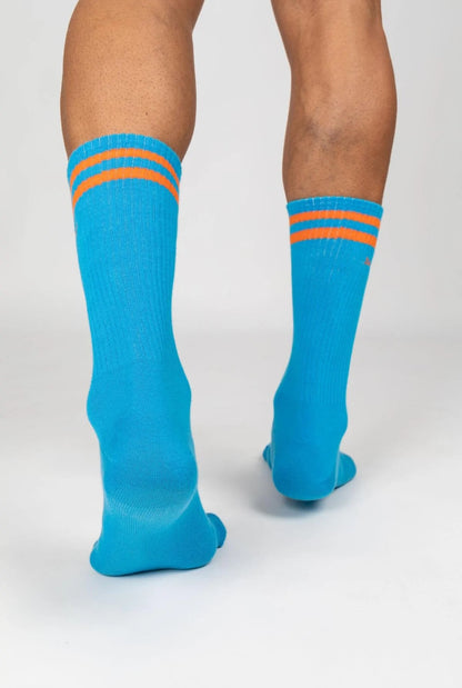 Tennis Socks - Rainbow 6 - Blue